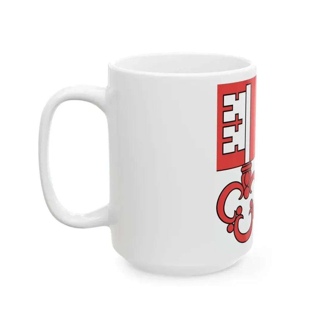 Flag of Canton of Unterwalden (Switzerland) White Coffee Mug - Go Mug Yourself