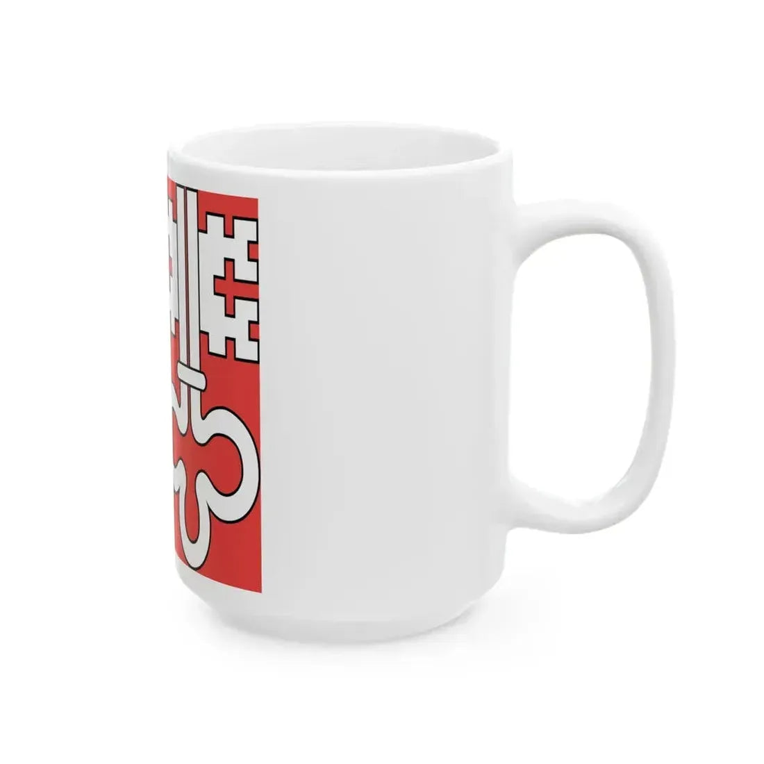 Flag of Canton of Unterwalden (Switzerland) White Coffee Mug - Go Mug Yourself
