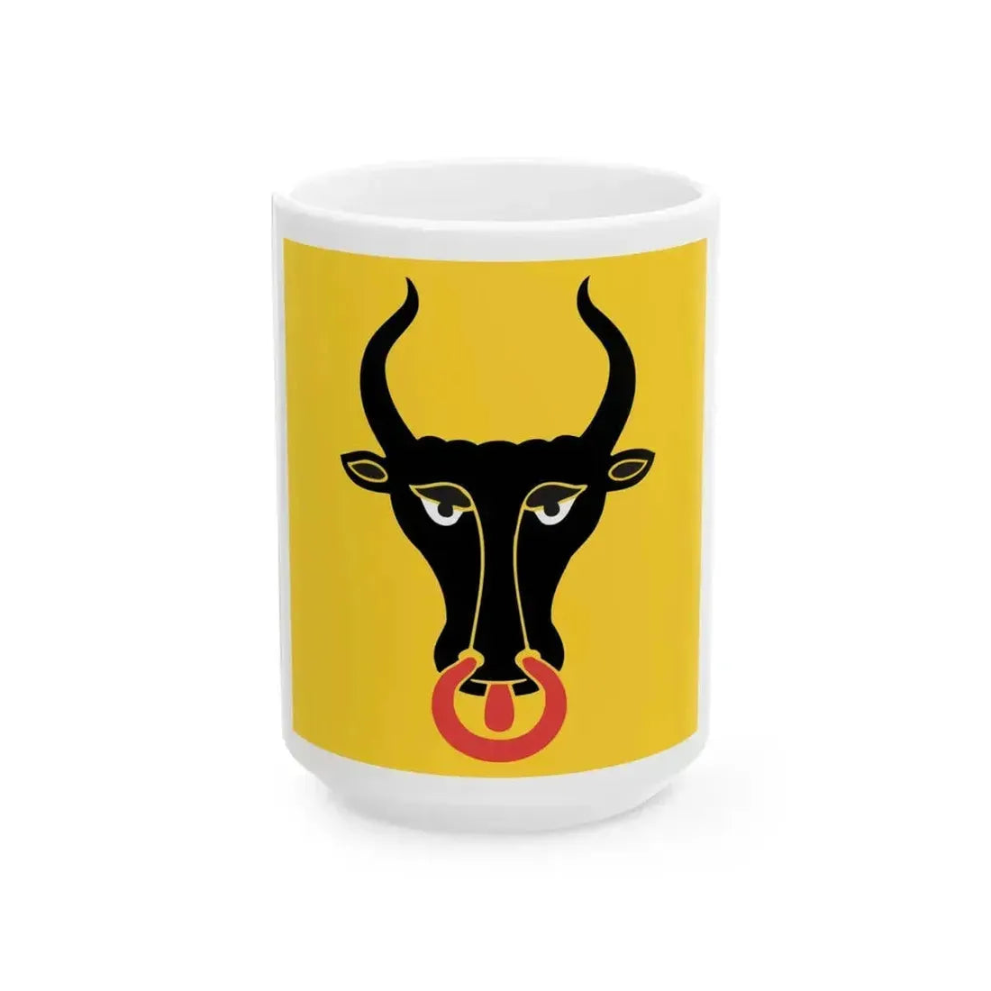 Flag of Canton of Uri alt (Switzerland) White Coffee Mug 15oz - Go Mug Yourself