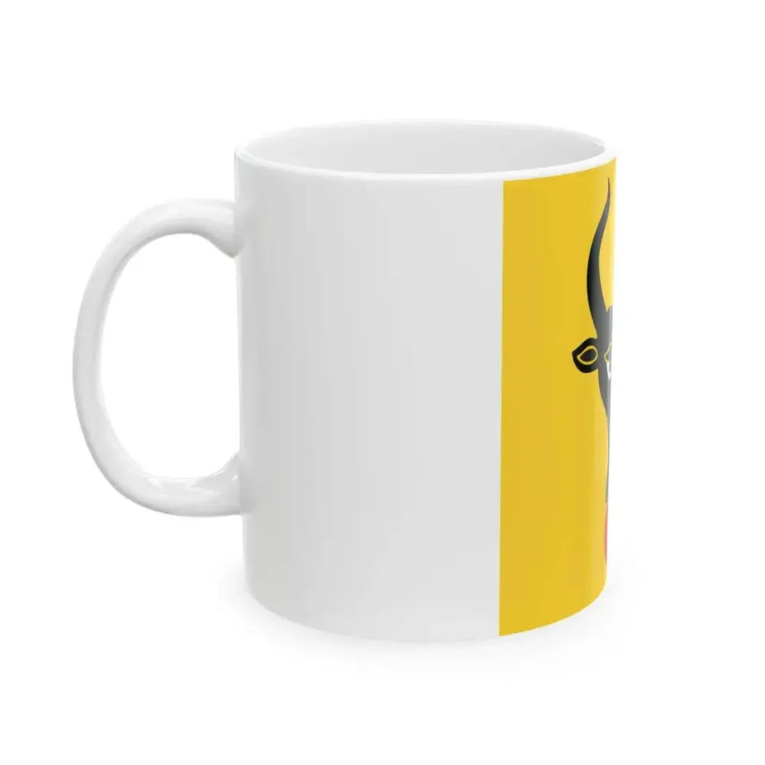 Flag of Canton of Uri alt (Switzerland) White Coffee Mug - Go Mug Yourself