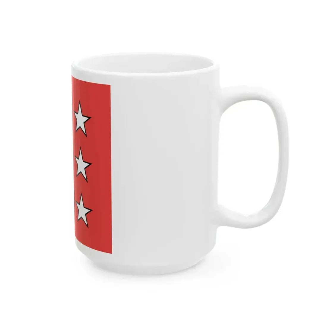 Flag of Canton of Valais 1498-1628 (Switzerland) White Coffee Mug - Go Mug Yourself