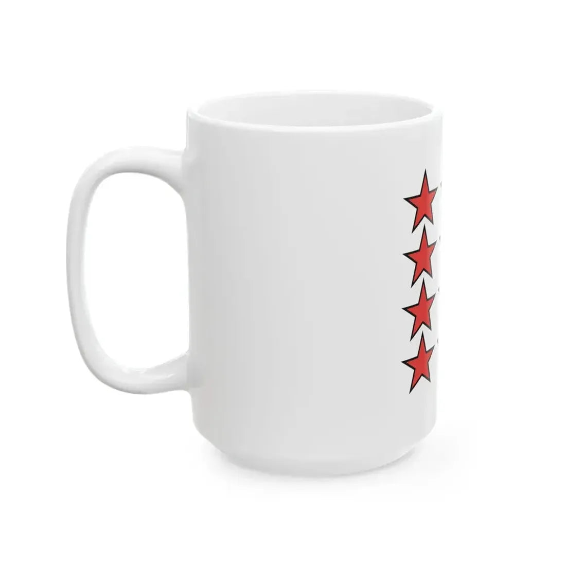 Flag of Canton of Valais 1802-1815 (Switzerland) White Coffee Mug - Go Mug Yourself