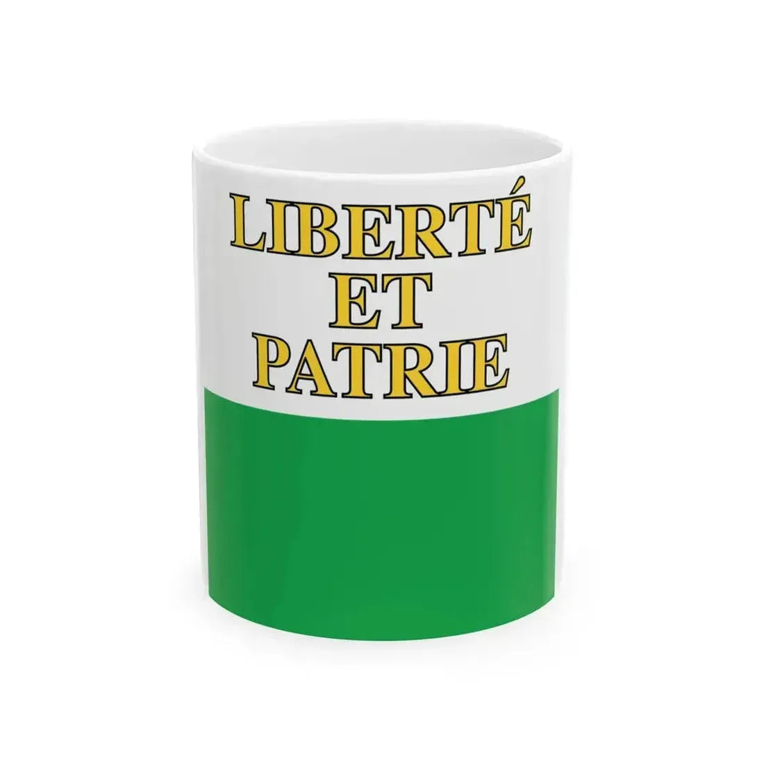 Flag of Canton of Vaud (Switzerland) White Coffee Mug 11oz - Go Mug Yourself