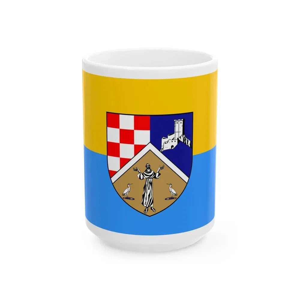 Flag of Capljina (Bosnia and Herzegovina) White Coffee Mug 15oz - Go Mug Yourself