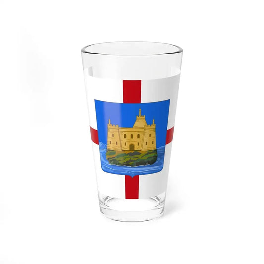 Flag of Capraia Isola (Italy) Pint Glass 16oz 16oz - Go Mug Yourself