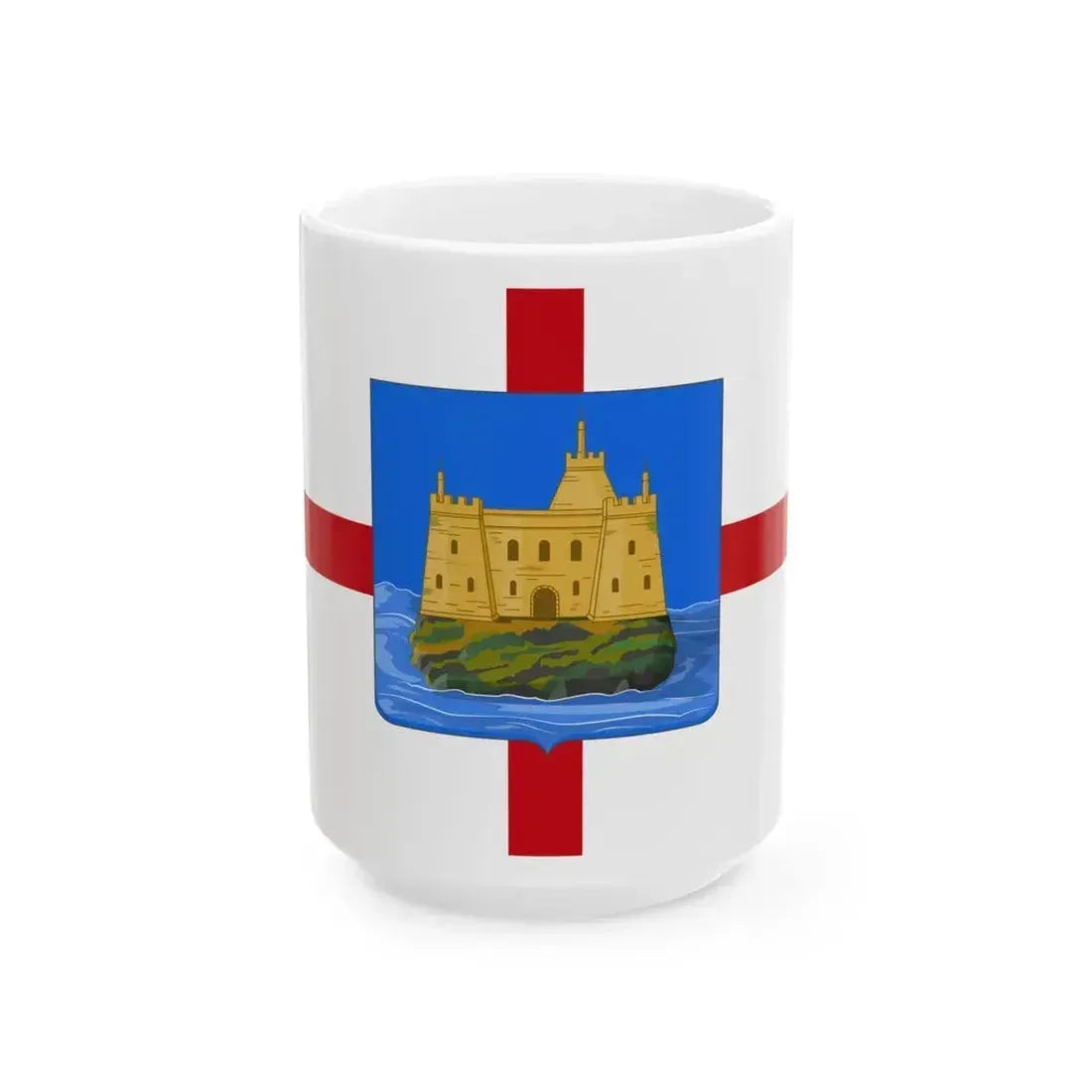 Flag of Capraia Isola (Italy) White Coffee Mug 15oz - Go Mug Yourself
