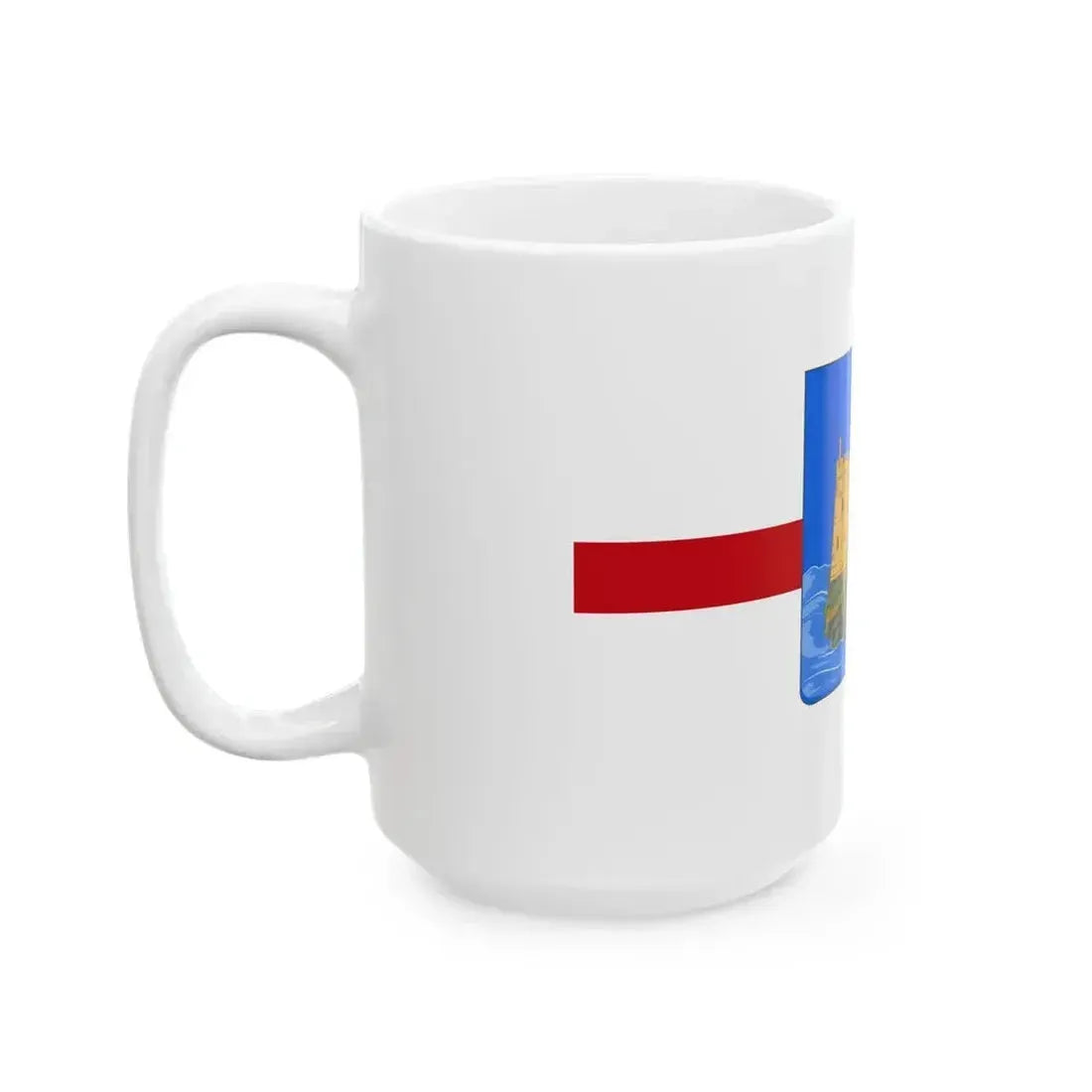 Flag of Capraia Isola (Italy) White Coffee Mug - Go Mug Yourself