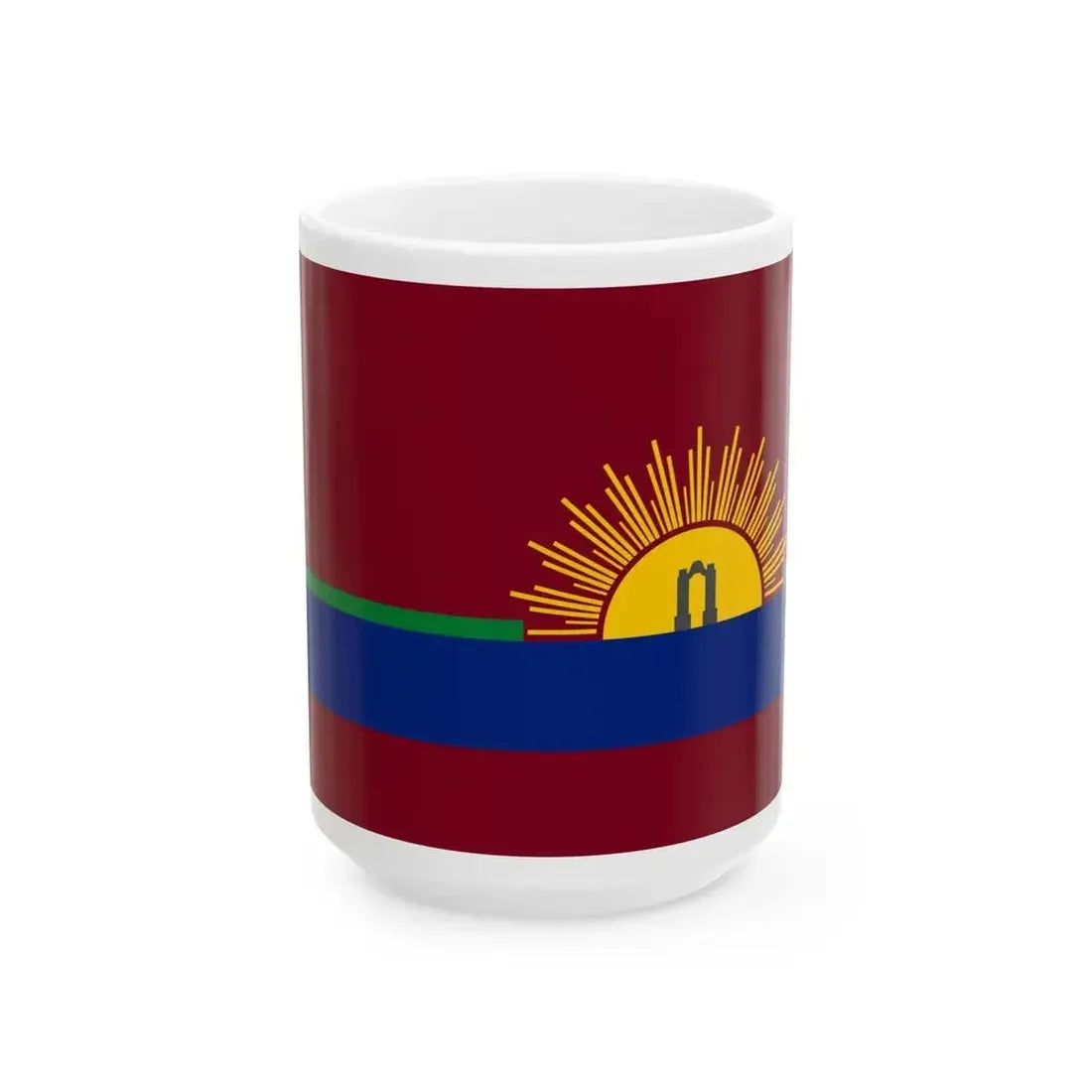 Flag of Carabobo State 1996-2006 (Venezuela) White Coffee Mug 15oz - Go Mug Yourself