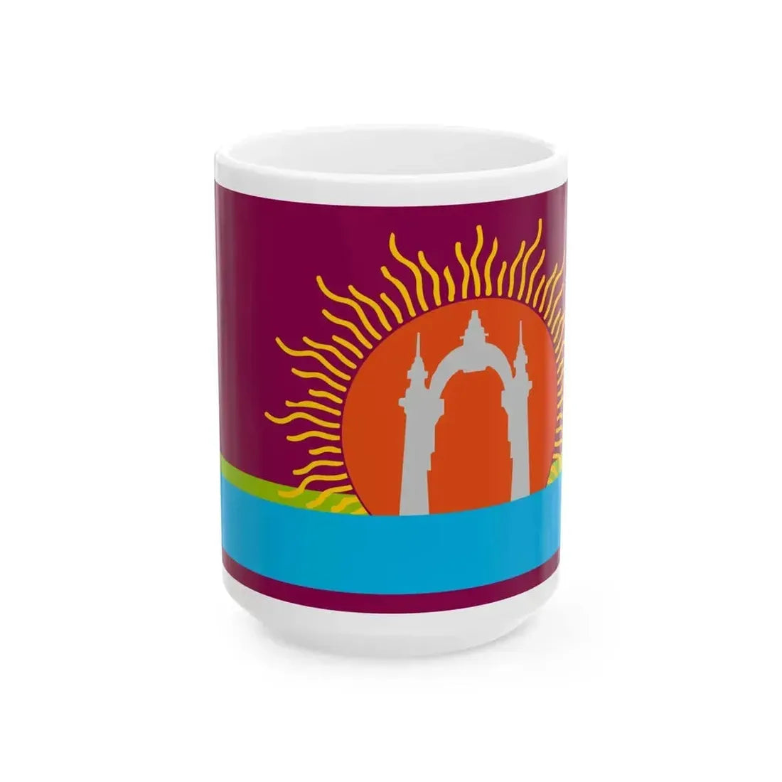 Flag of Carabobo State 2006-2008 (Venezuela) White Coffee Mug 15oz - Go Mug Yourself