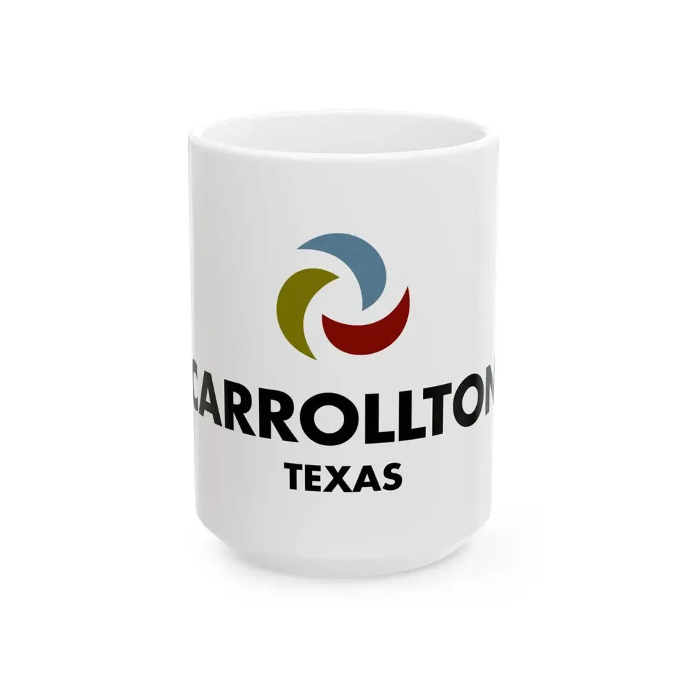 Flag of Carrollton Texas 2016 (United States) White Coffee Mug 15oz - Go Mug Yourself
