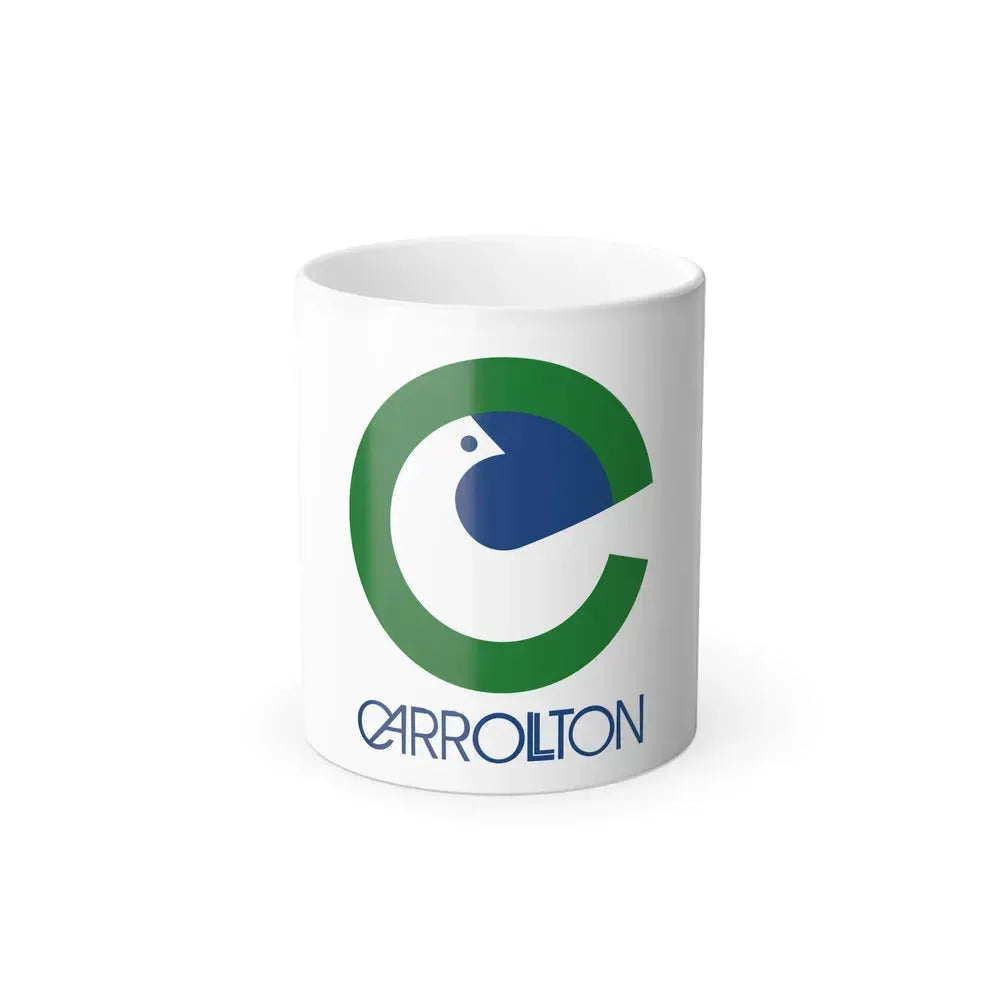 Flag of Carrollton, Texas - Color Changing Coffee Mug 11oz - Go Mug Yourself