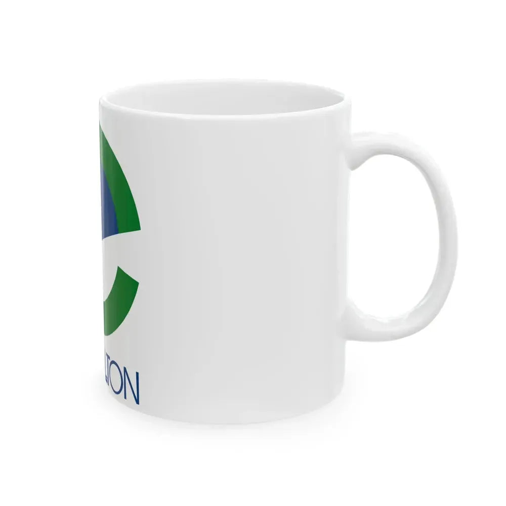 Flag of Carrollton Texas (United States) White Coffee Mug - Go Mug Yourself