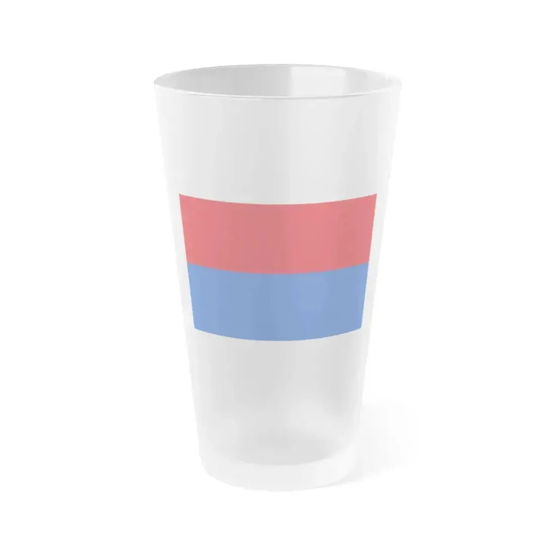 Flag of Cartago Province Costa Rica - Frosted Pint Glass 16oz 16oz Frosted - Go Mug Yourself