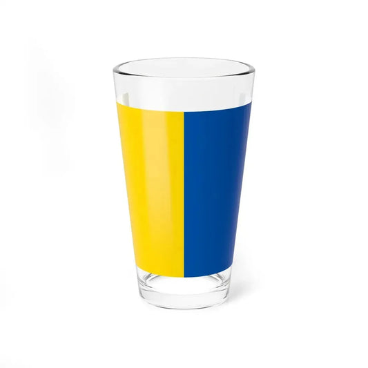 Flag of Castellammare di Stabia (Italy) Pint Glass 16oz 16oz - Go Mug Yourself