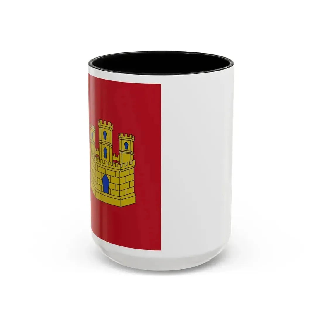 Flag of Castile La Mancha Spain - Accent Coffee Mug 15oz Black - Go Mug Yourself