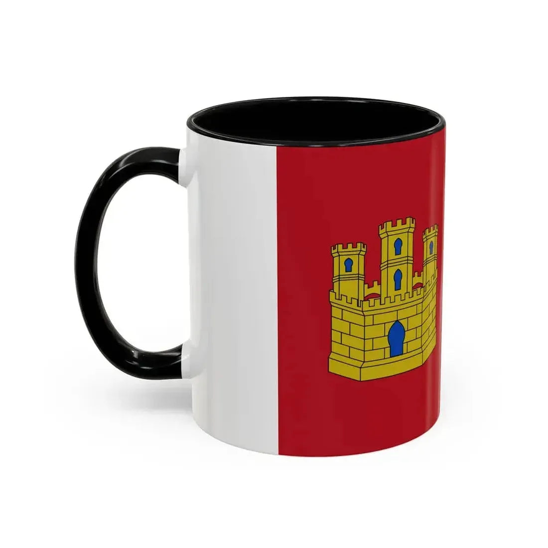 Flag of Castile La Mancha Spain - Accent Coffee Mug - Go Mug Yourself