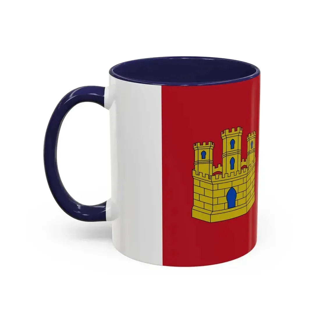 Flag of Castile La Mancha Spain - Accent Coffee Mug - Go Mug Yourself