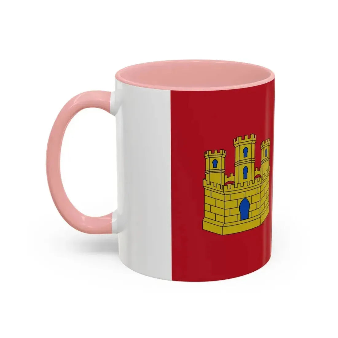 Flag of Castile La Mancha Spain - Accent Coffee Mug - Go Mug Yourself