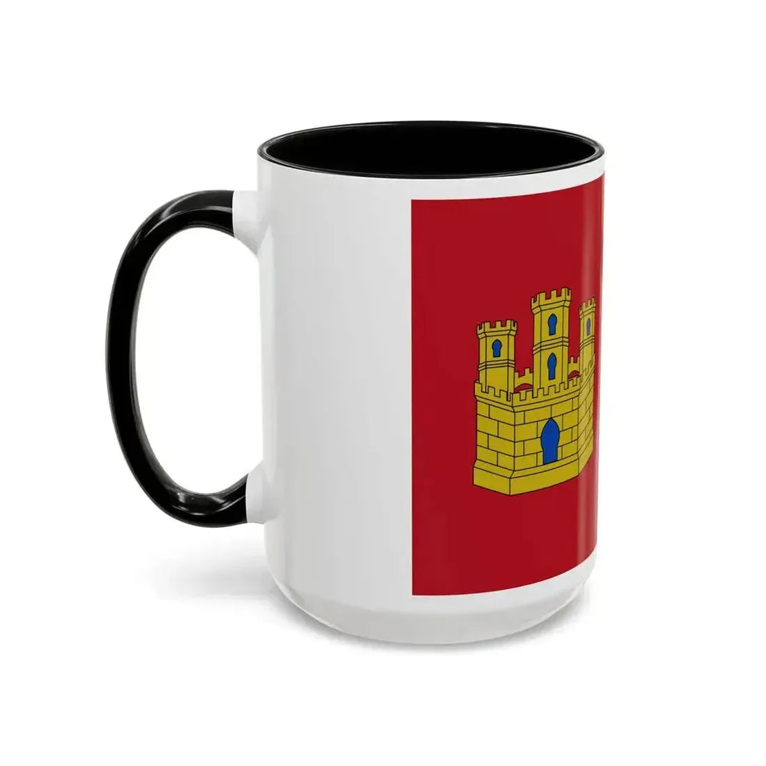 Flag of Castile La Mancha Spain - Accent Coffee Mug - Go Mug Yourself