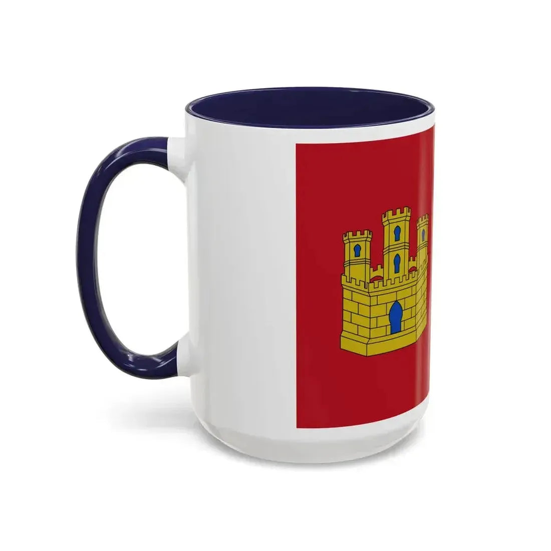 Flag of Castile La Mancha Spain - Accent Coffee Mug - Go Mug Yourself