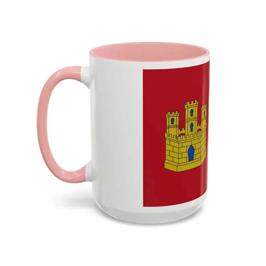 Flag of Castile La Mancha Spain - Accent Coffee Mug - Go Mug Yourself