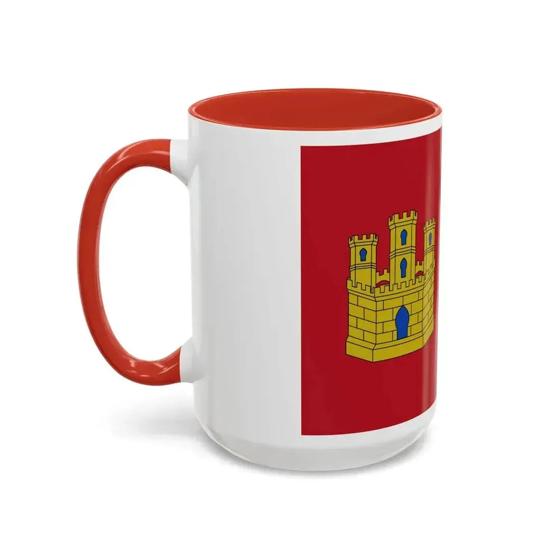 Flag of Castile La Mancha Spain - Accent Coffee Mug - Go Mug Yourself