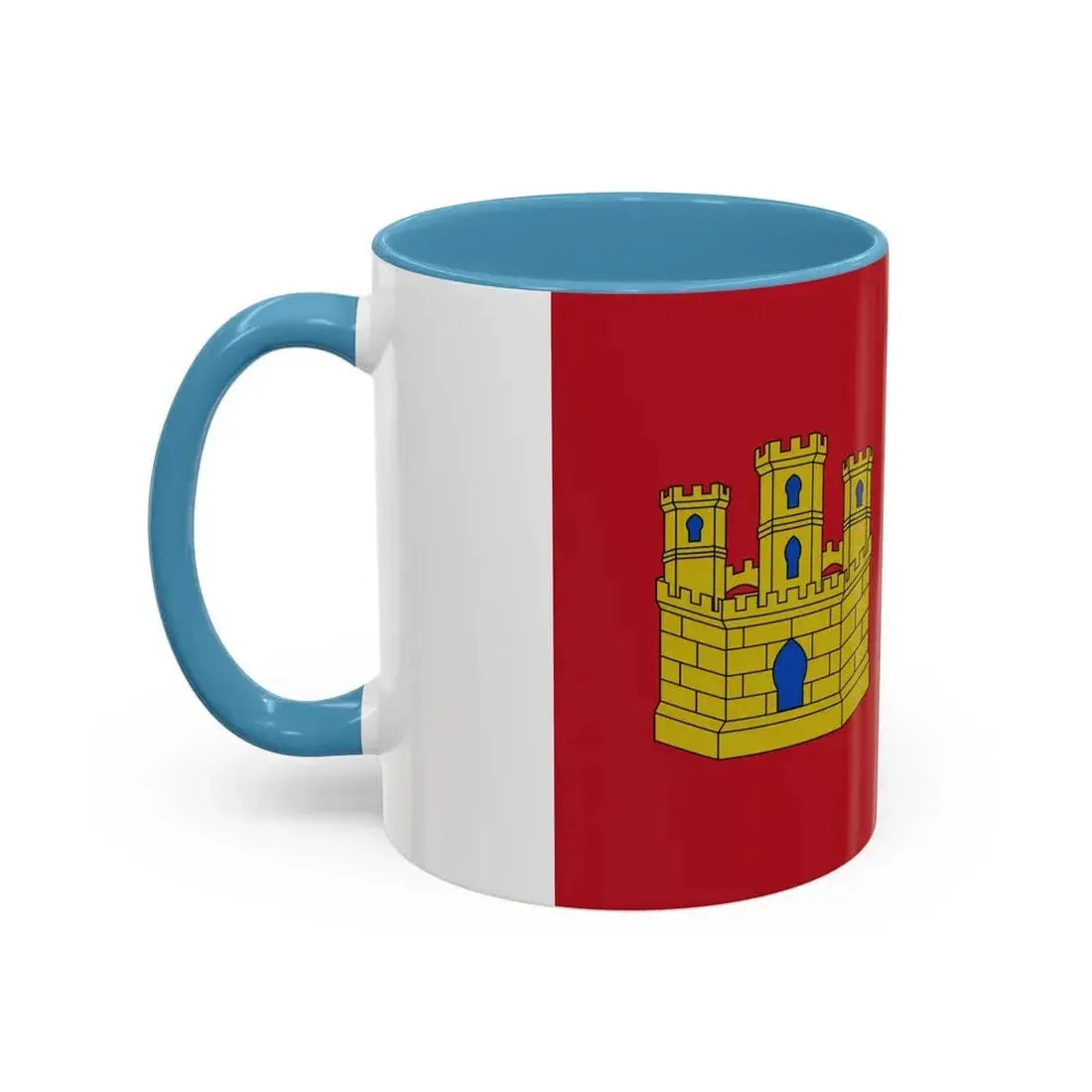 Flag of Castile La Mancha Spain - Accent Coffee Mug - Go Mug Yourself