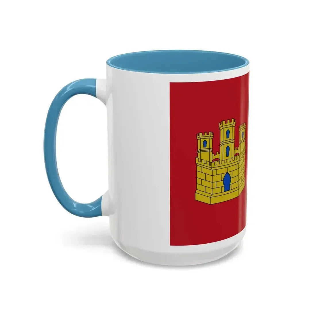 Flag of Castile La Mancha Spain - Accent Coffee Mug - Go Mug Yourself