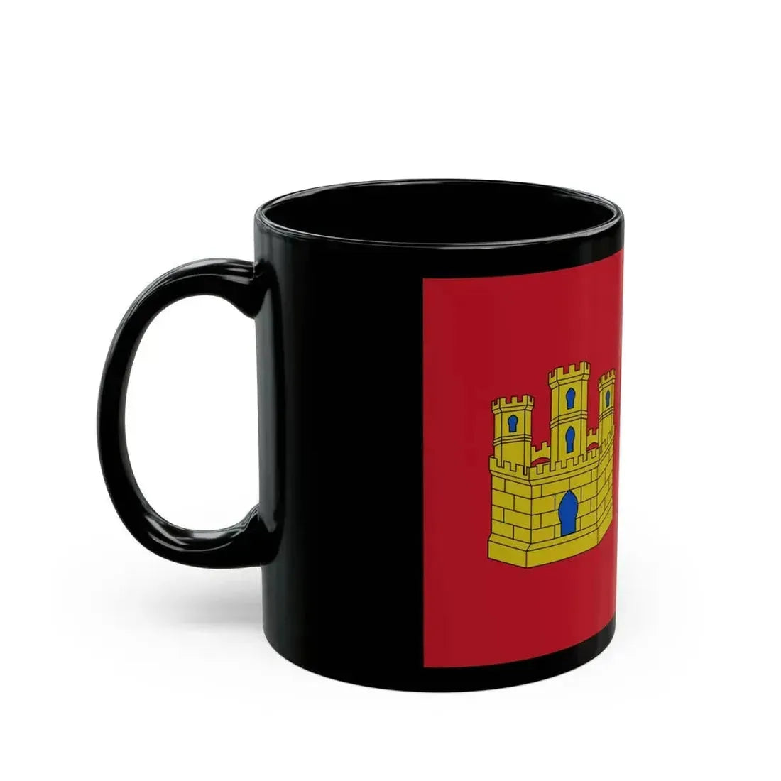 Flag of Castile La Mancha Spain - Black Coffee Mug - Go Mug Yourself