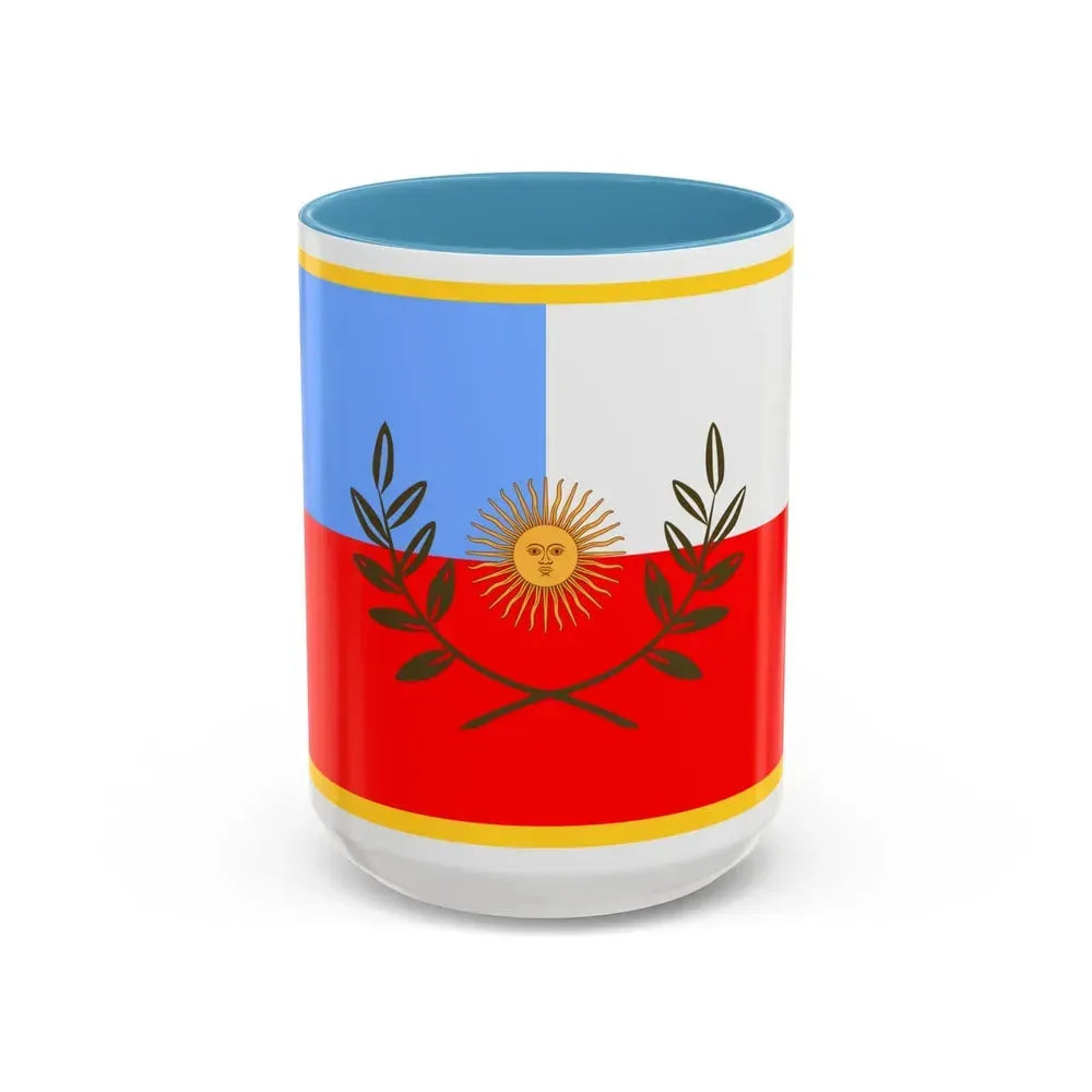 Flag of Catamarca Province Argentina - Accent Coffee Mug 15oz Light Blue - Go Mug Yourself