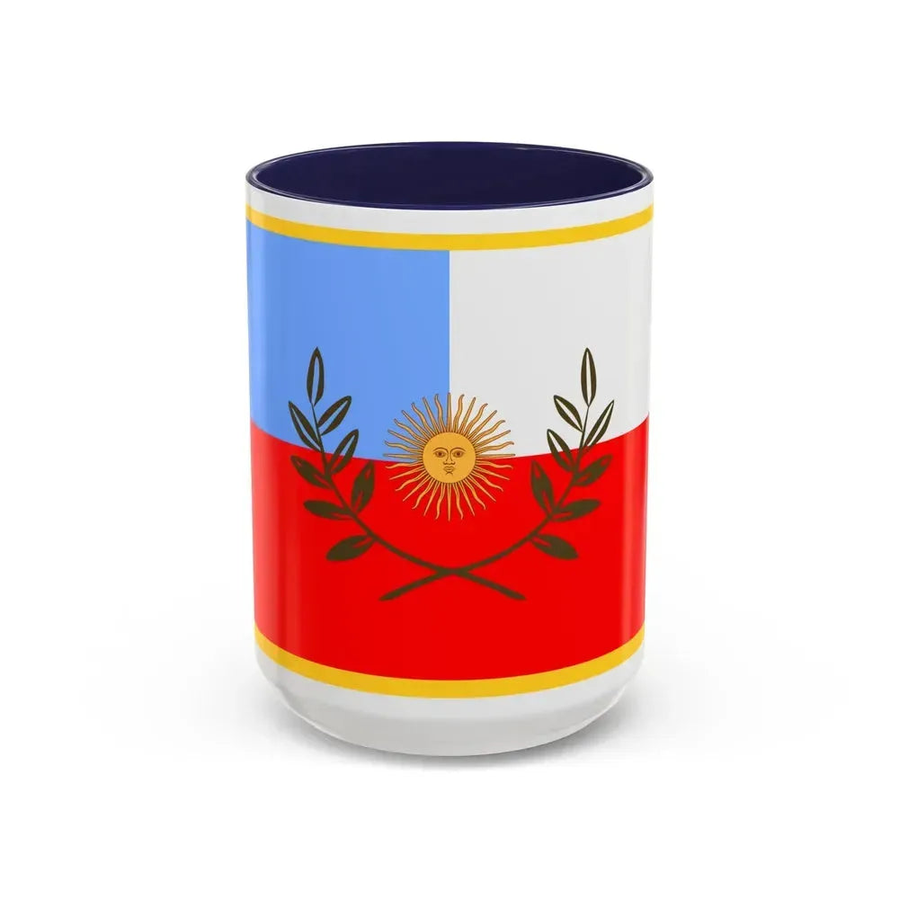 Flag of Catamarca Province Argentina - Accent Coffee Mug 15oz Navy - Go Mug Yourself