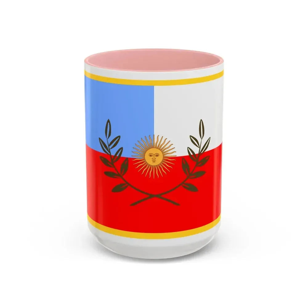 Flag of Catamarca Province Argentina - Accent Coffee Mug 15oz Pink - Go Mug Yourself