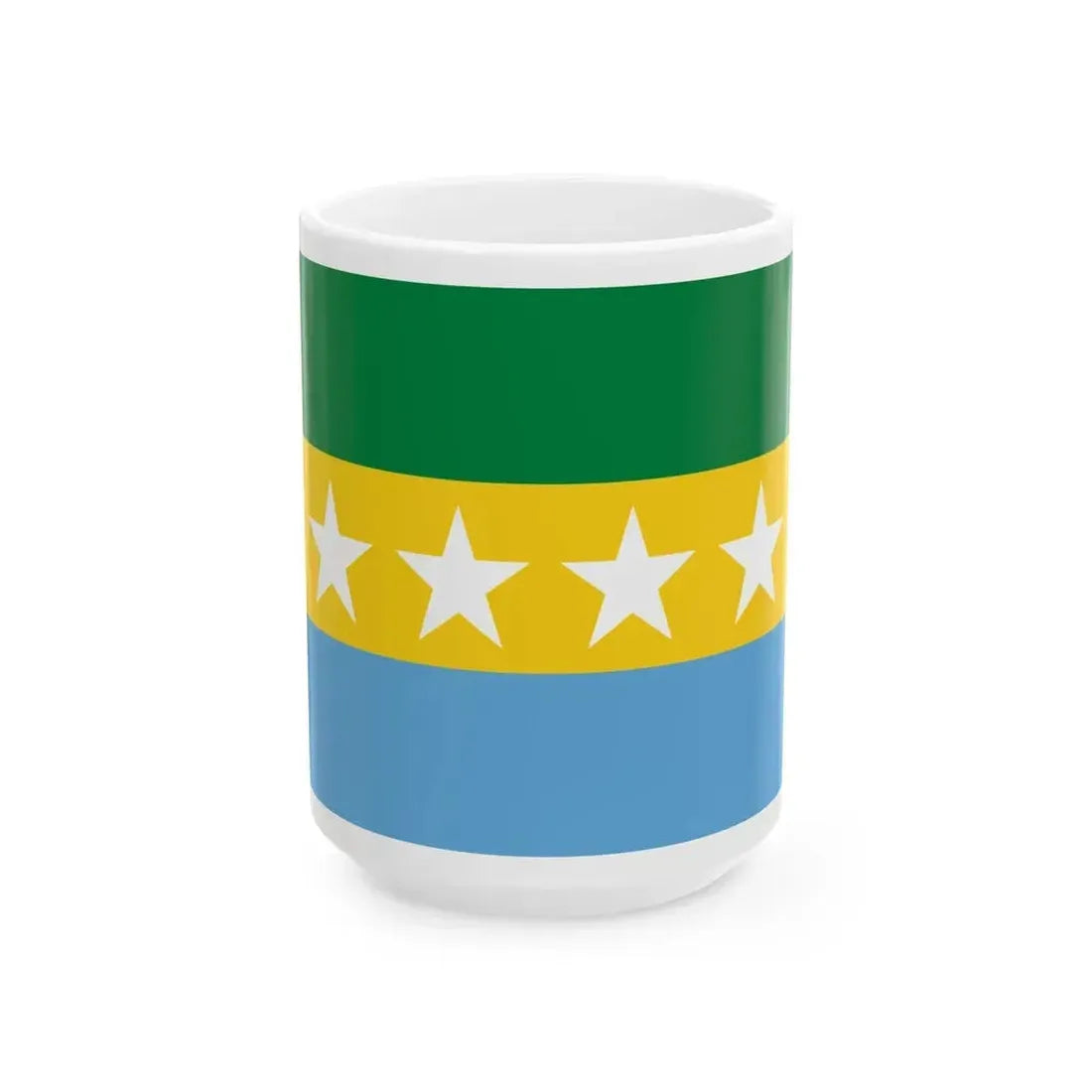Flag of Catamayo (Ecuador) White Coffee Mug 15oz - Go Mug Yourself