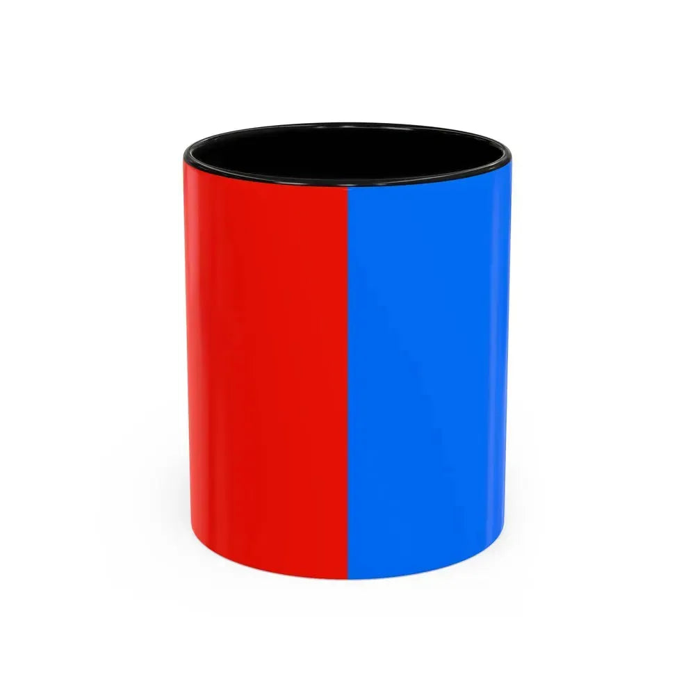 Flag of Catania Italy - Accent Coffee Mug 11oz Black - Go Mug Yourself