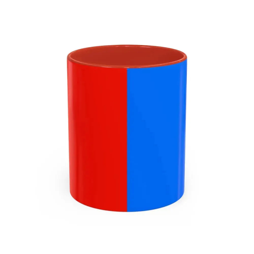 Flag of Catania Italy - Accent Coffee Mug 11oz Red - Go Mug Yourself