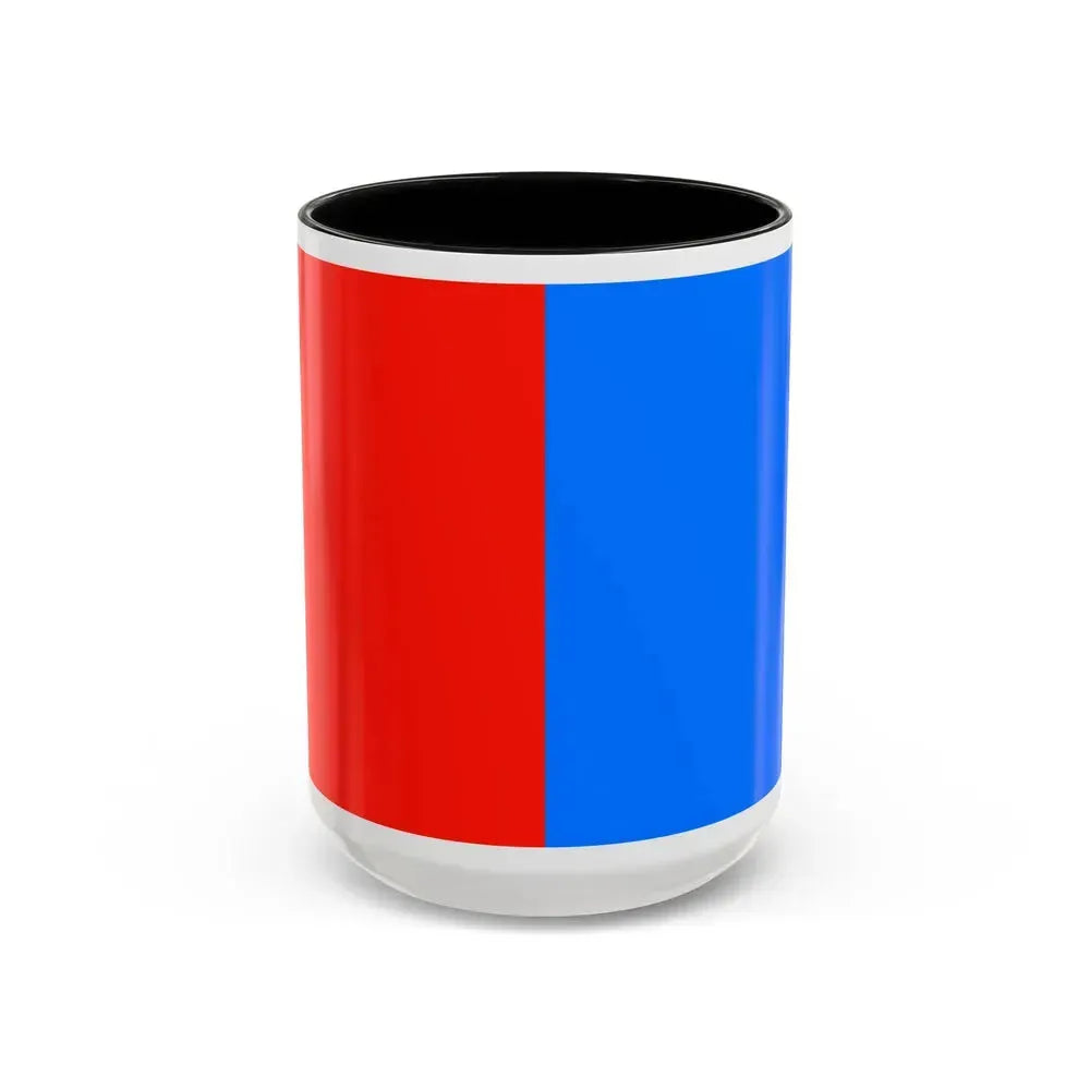 Flag of Catania Italy - Accent Coffee Mug 15oz Black - Go Mug Yourself