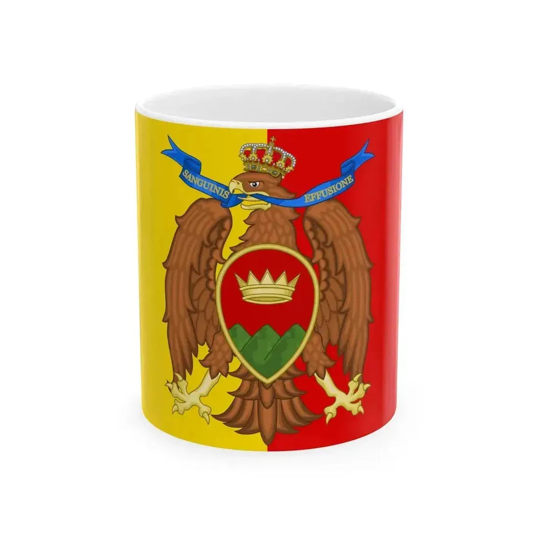 Flag of Catanzaro (Italy) White Coffee Mug 11oz - Go Mug Yourself