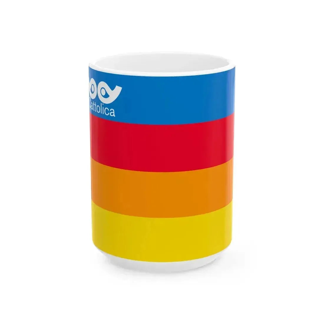 Flag of Cattolica (Italy) White Coffee Mug 15oz - Go Mug Yourself
