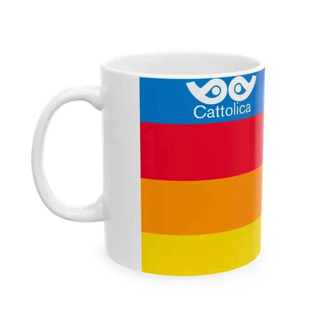 Flag of Cattolica (Italy) White Coffee Mug - Go Mug Yourself