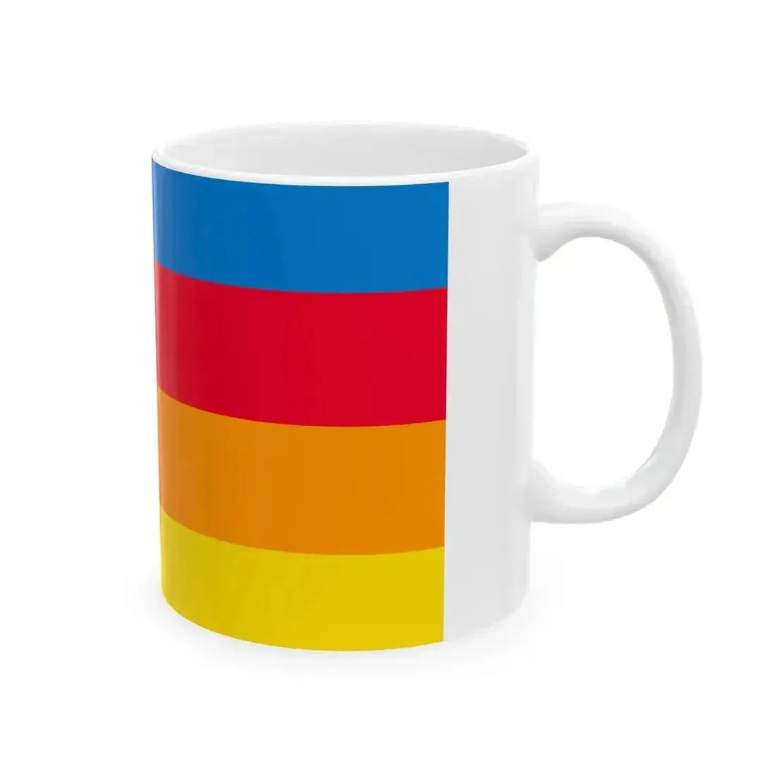 Flag of Cattolica (Italy) White Coffee Mug - Go Mug Yourself