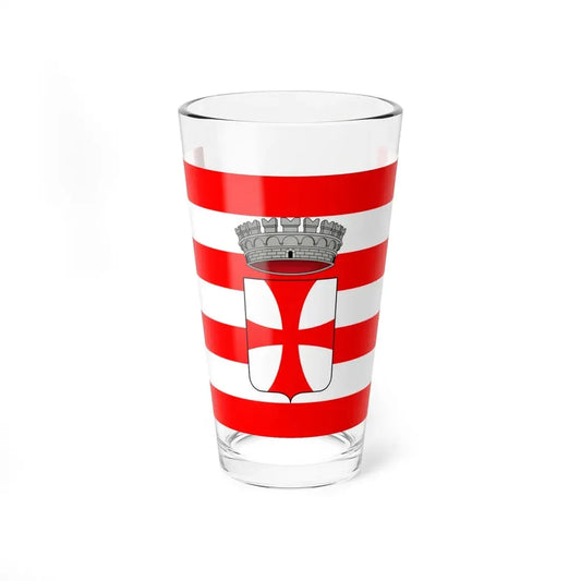 Flag of Cavalese (Italy) Pint Glass 16oz 16oz - Go Mug Yourself