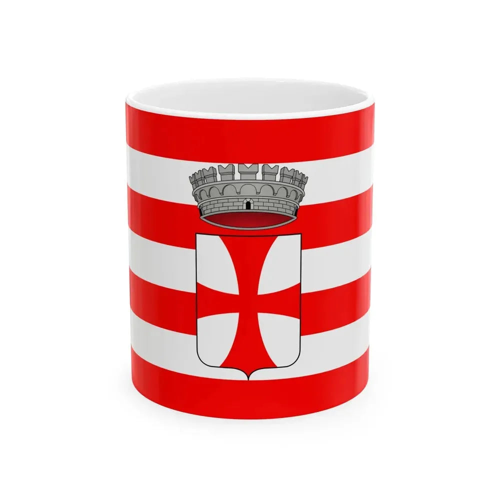 Flag of Cavalese (Italy) White Coffee Mug 11oz - Go Mug Yourself