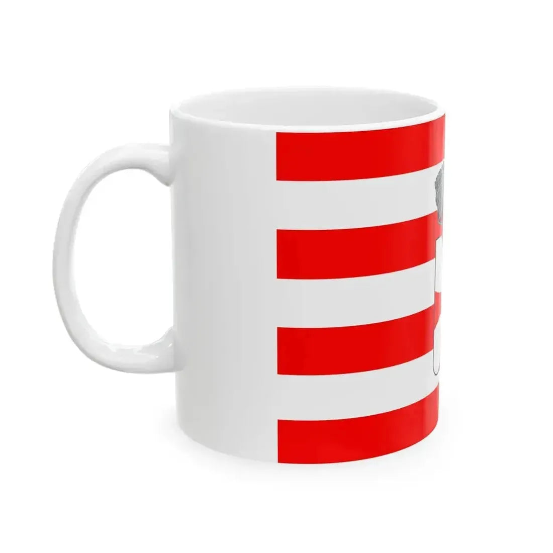 Flag of Cavalese (Italy) White Coffee Mug - Go Mug Yourself