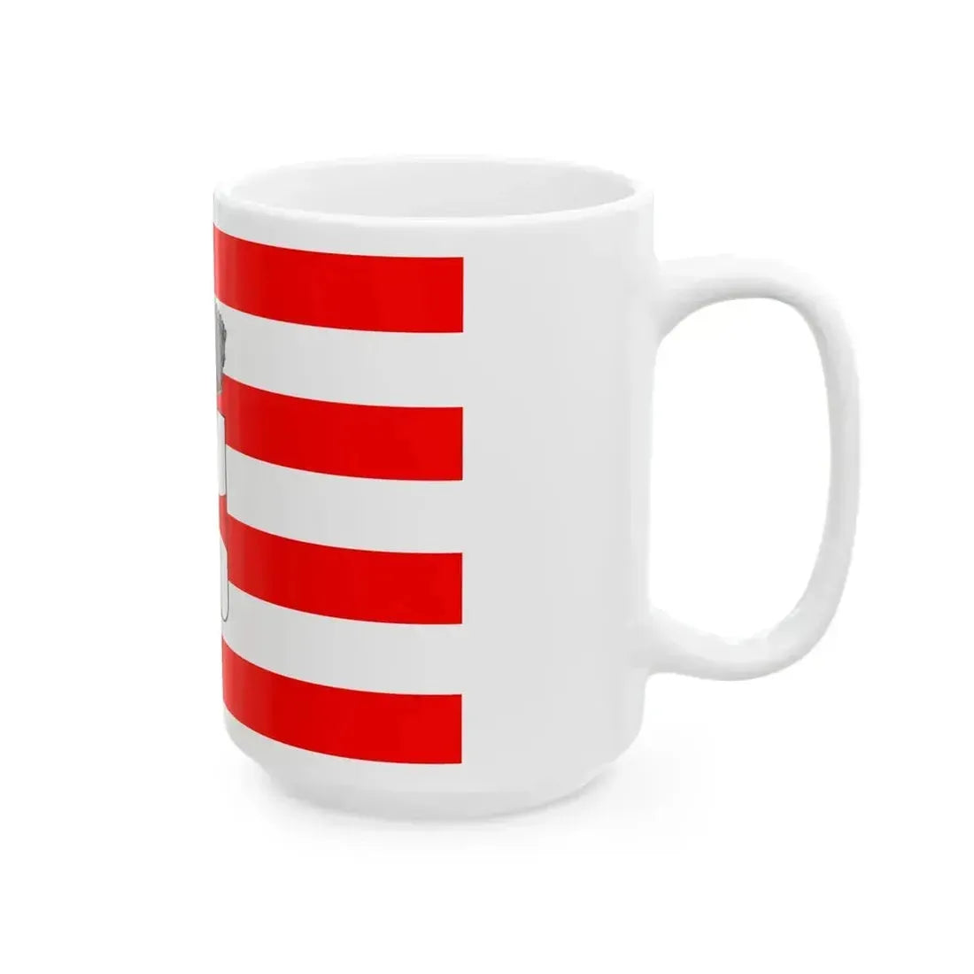 Flag of Cavalese (Italy) White Coffee Mug - Go Mug Yourself