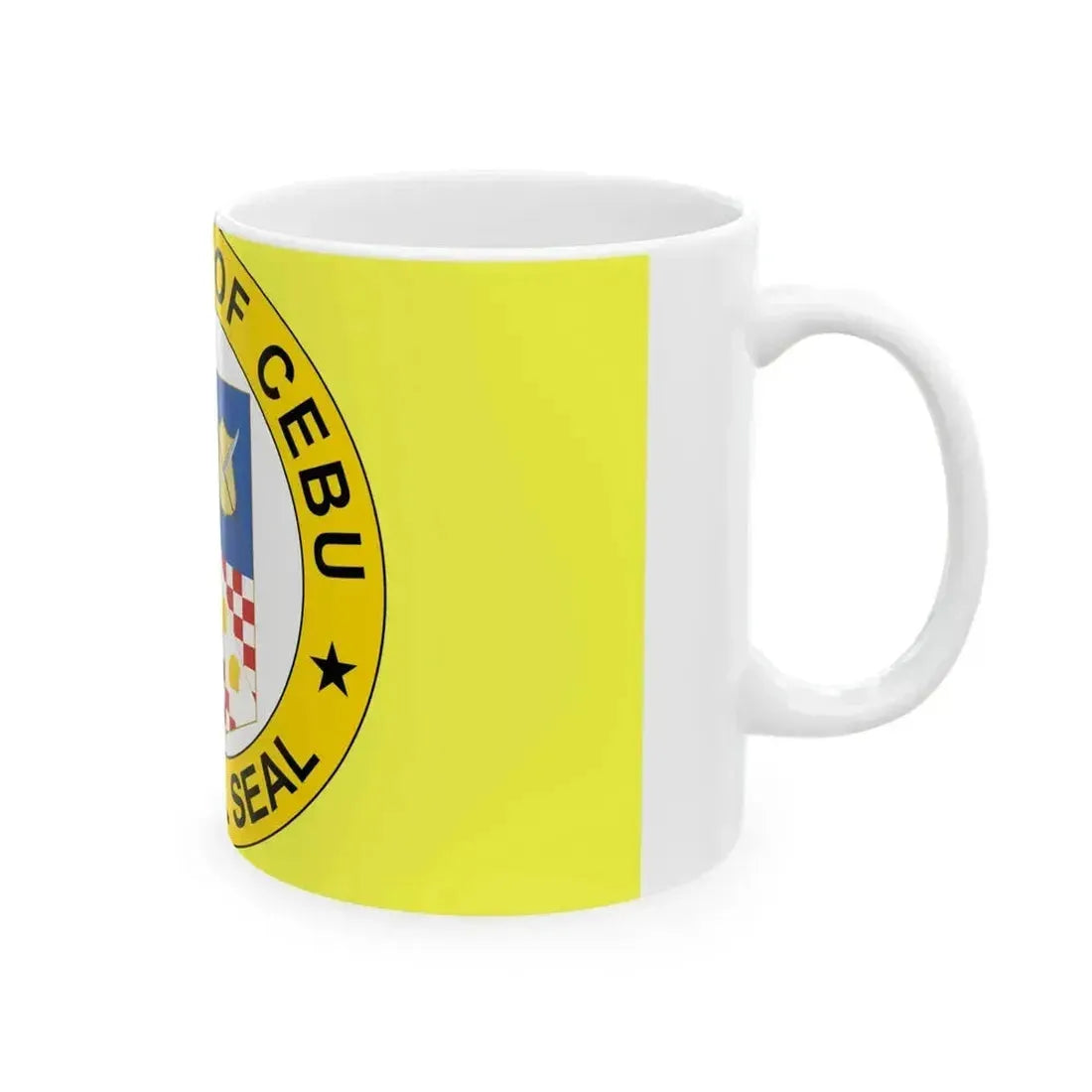 Flag of Cebu province (Philippines) White Coffee Mug - Go Mug Yourself