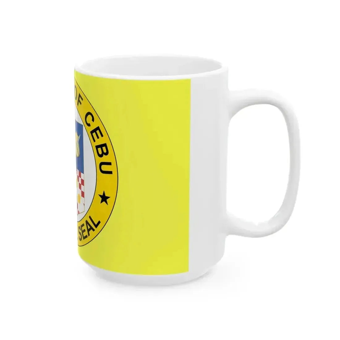 Flag of Cebu province (Philippines) White Coffee Mug - Go Mug Yourself