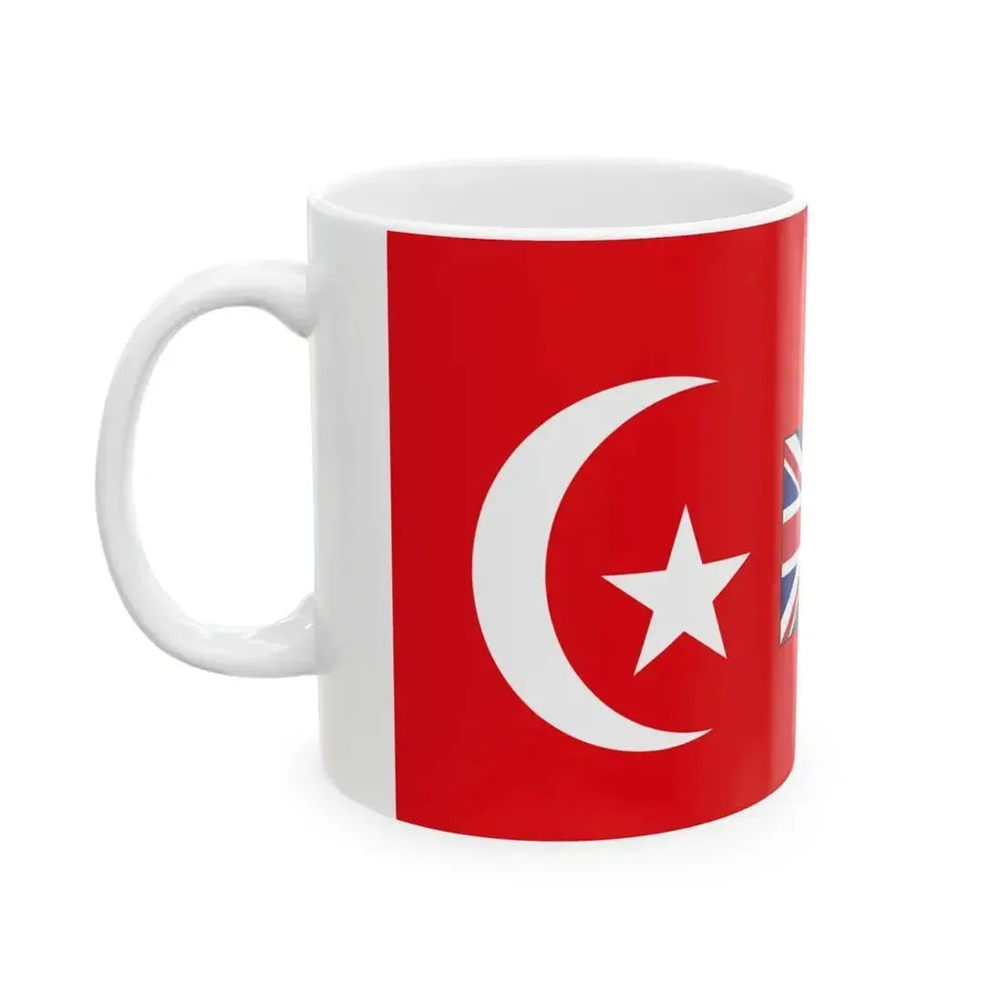 Flag of Cecil Rhodes Cape to Cairo (Egypt) White Coffee Mug - Go Mug Yourself