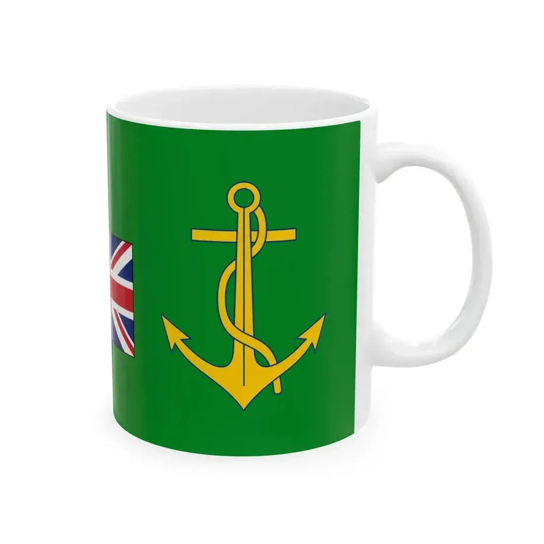 Flag of Cecil Rhodes Cape to Cairo (Egypt) White Coffee Mug - Go Mug Yourself