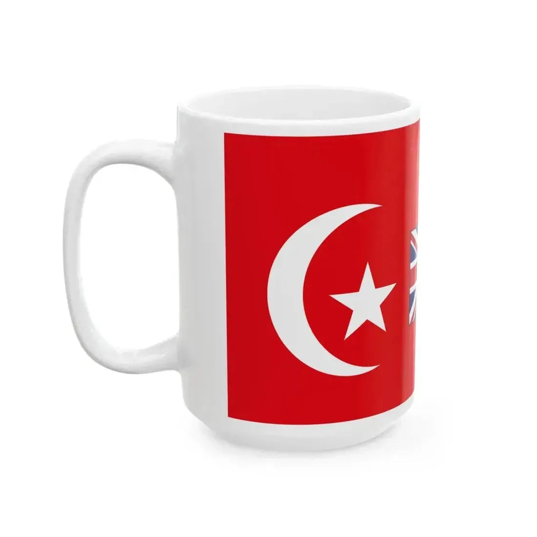 Flag of Cecil Rhodes Cape to Cairo (Egypt) White Coffee Mug - Go Mug Yourself