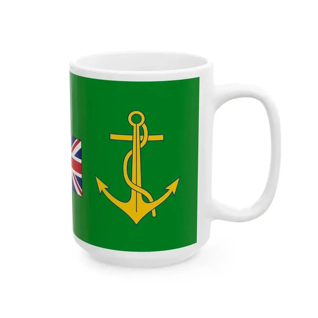 Flag of Cecil Rhodes Cape to Cairo (Egypt) White Coffee Mug - Go Mug Yourself